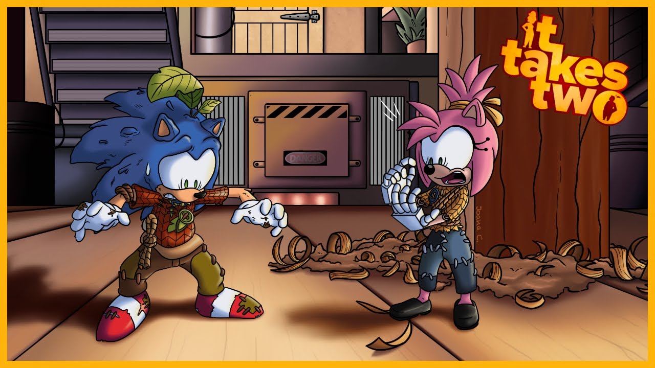 WE TURNED INTO DOLLS?! Sonic & Amy Play It Takes Two Part 1
