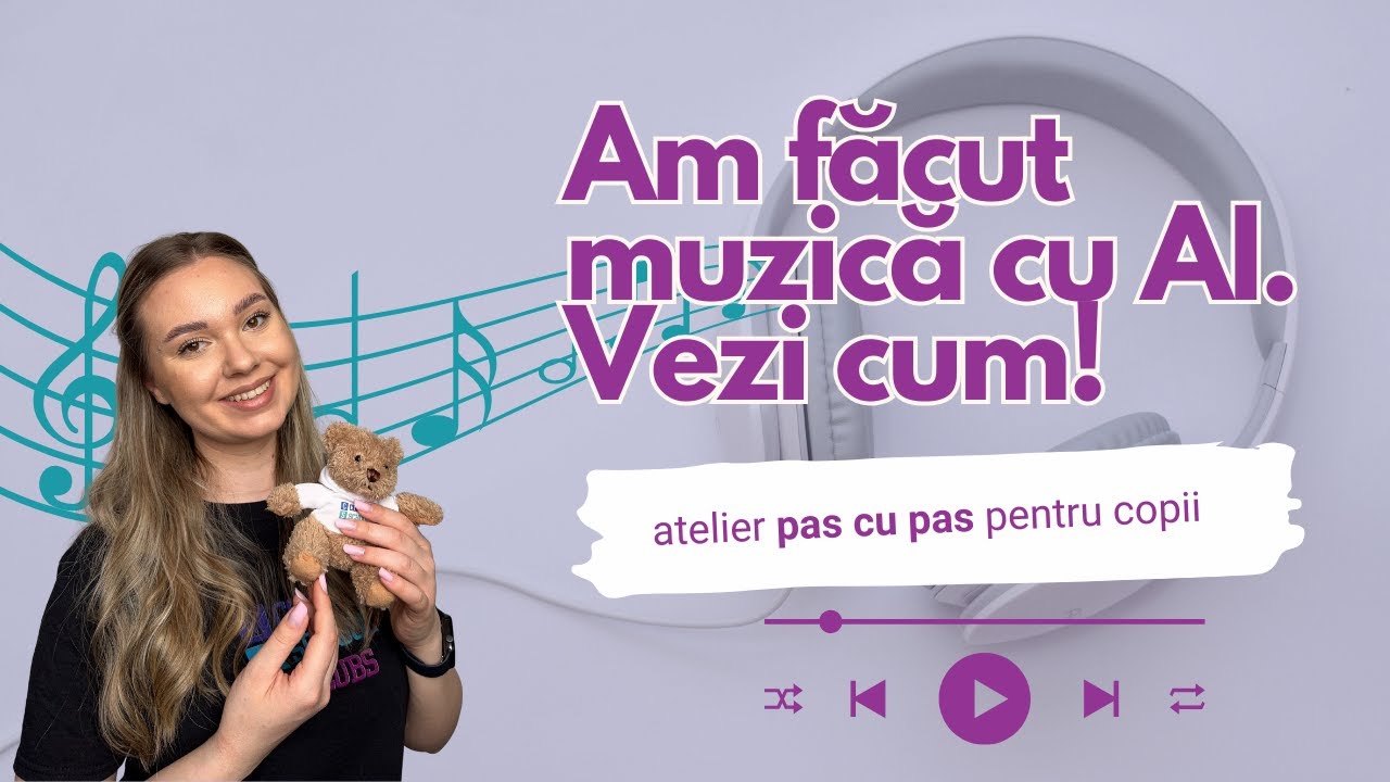 🎶 Creează muzică cu ajutorul inteligenței artificiale! Atelier pentru copii.