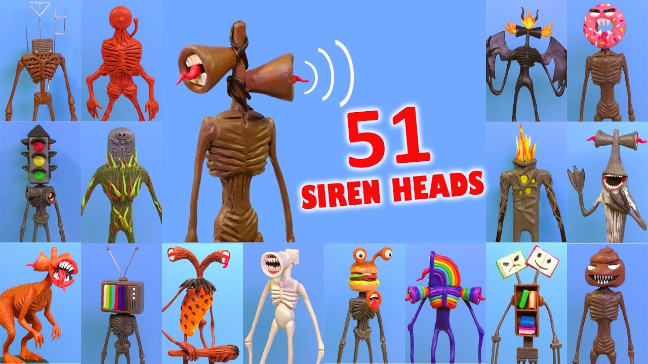 All Siren Head with Clay 🔊 Roman Clay Collection