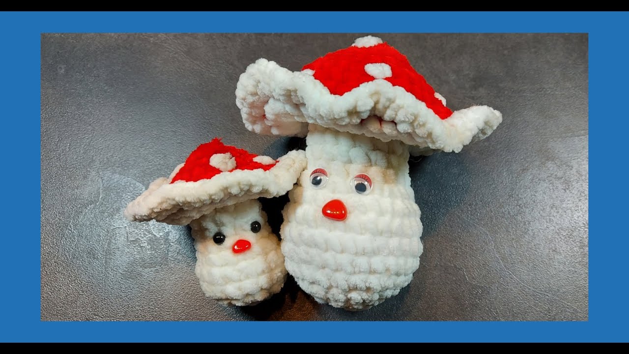 Großen Pilz häkeln (Schritt für Schritt)