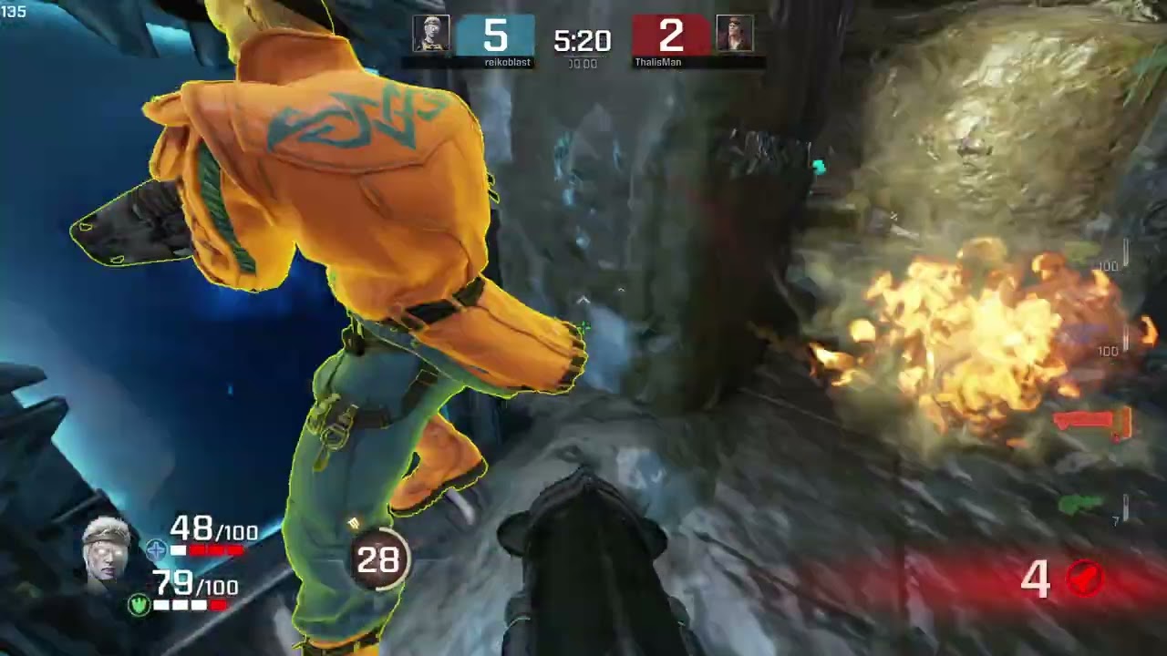 Quake Champions Gameplay Duel Ranked - VESTIBULE OF EXILE - reikoblast gameplays