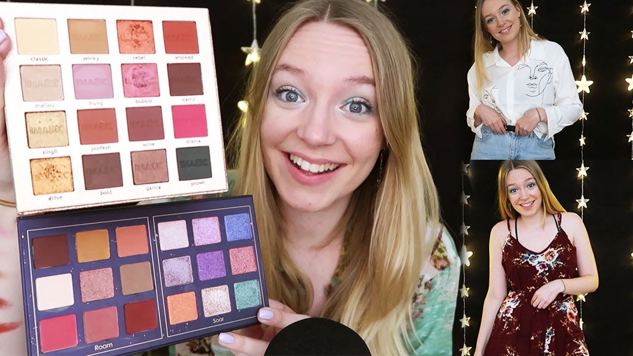 ASMR Clothing and Makeup Haul/ Dressin (Whispered)