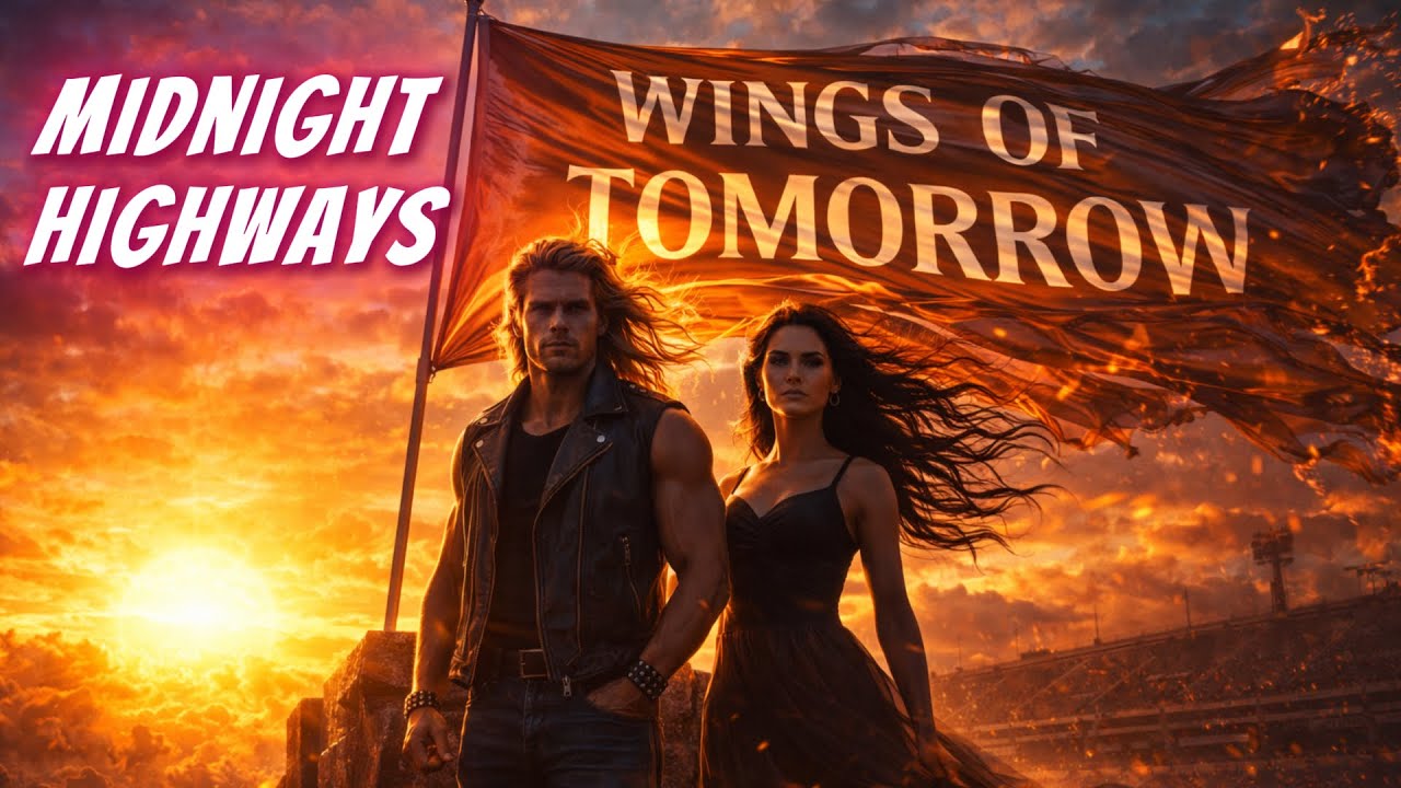 Wings Of Tomorrow | A Fire-Built 80s Rock Anthem of Self-Rebirth | Midnight Highways (Lyric Video)