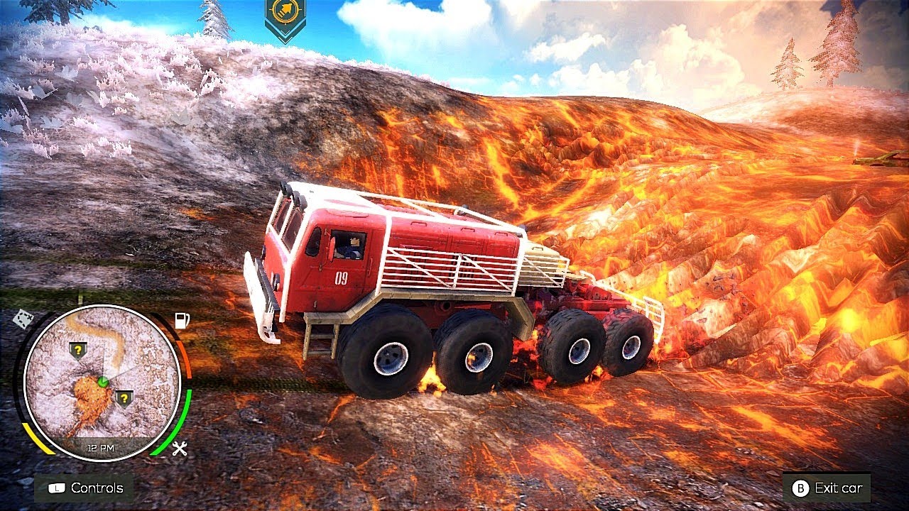 Titan Truck Stuck In Lava | Off The Road Unleashed Nintendo Switch Gameplay HD