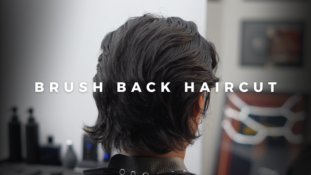 How to Cut a Brush Back | Scissor Cut Tutorial for Barbers