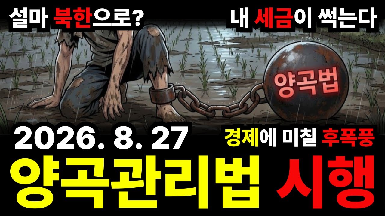 세금 수조 원이 논바닥에서 썩어가는 법 : 양곡관리법 개정안의 소름돋는 실체