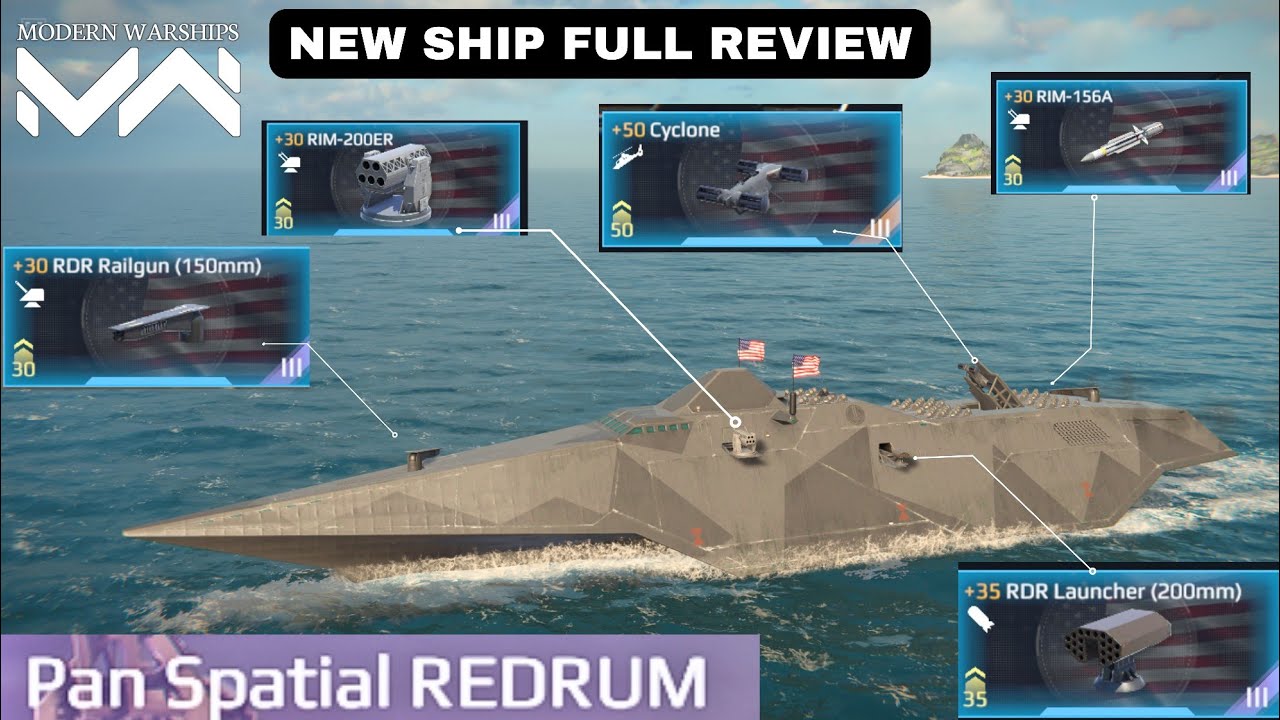 Modern Warships PAN Spatial REDRUM - New Ship Full Review and Gameplay