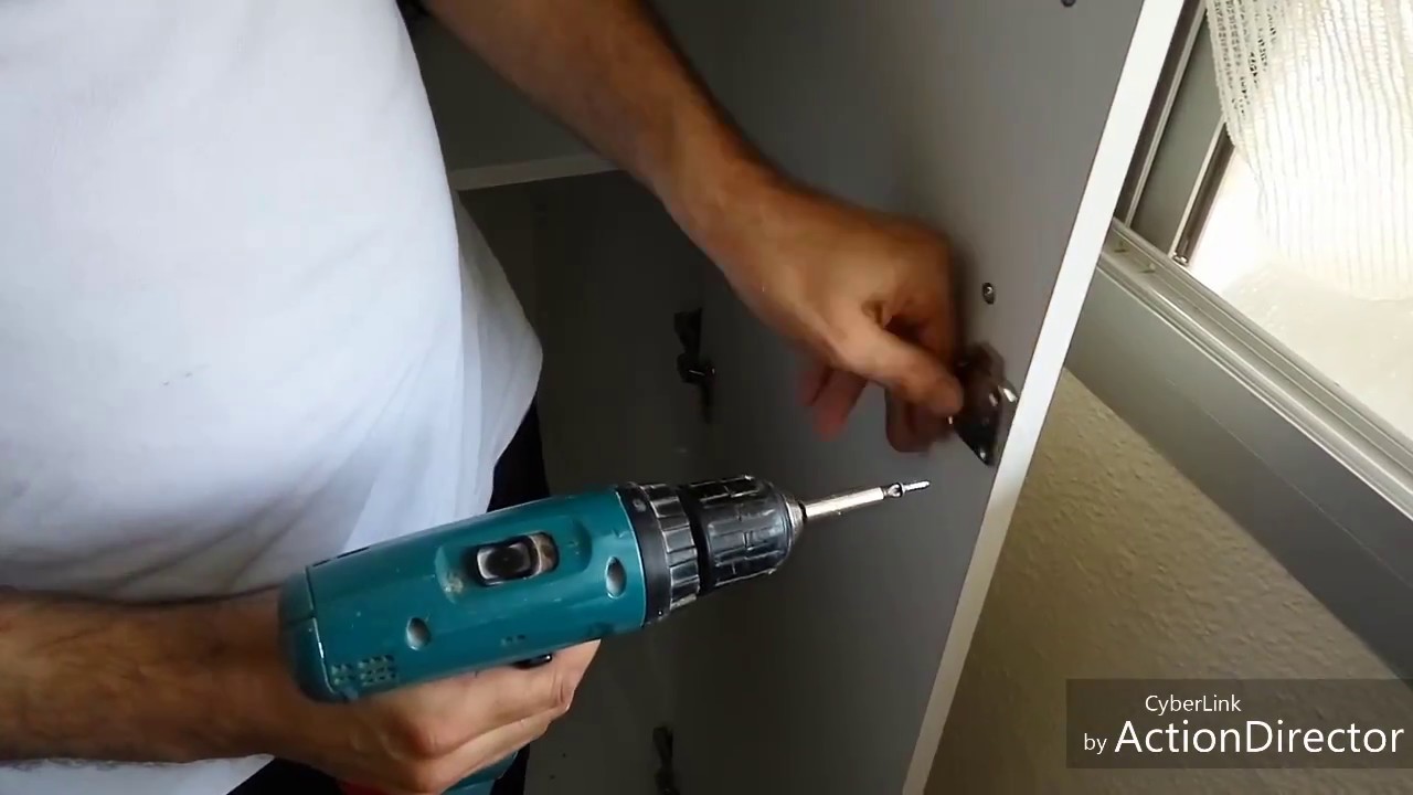 Como poner una cerradura a un armario de dos puertas. CON TODOENCARPINTERIA.ES