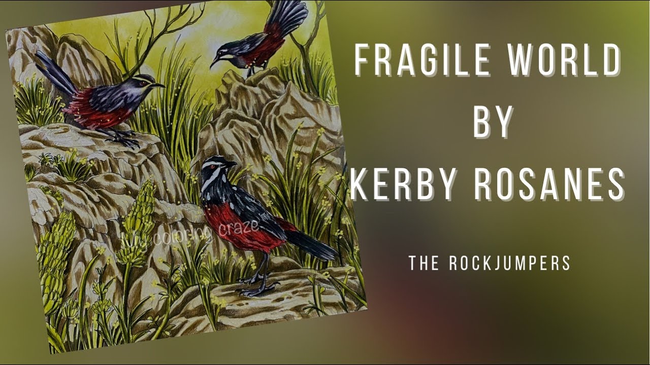 FRAGILE WORLD | ROCK JUMPERS | KERBY ROSANES #adultcoloring