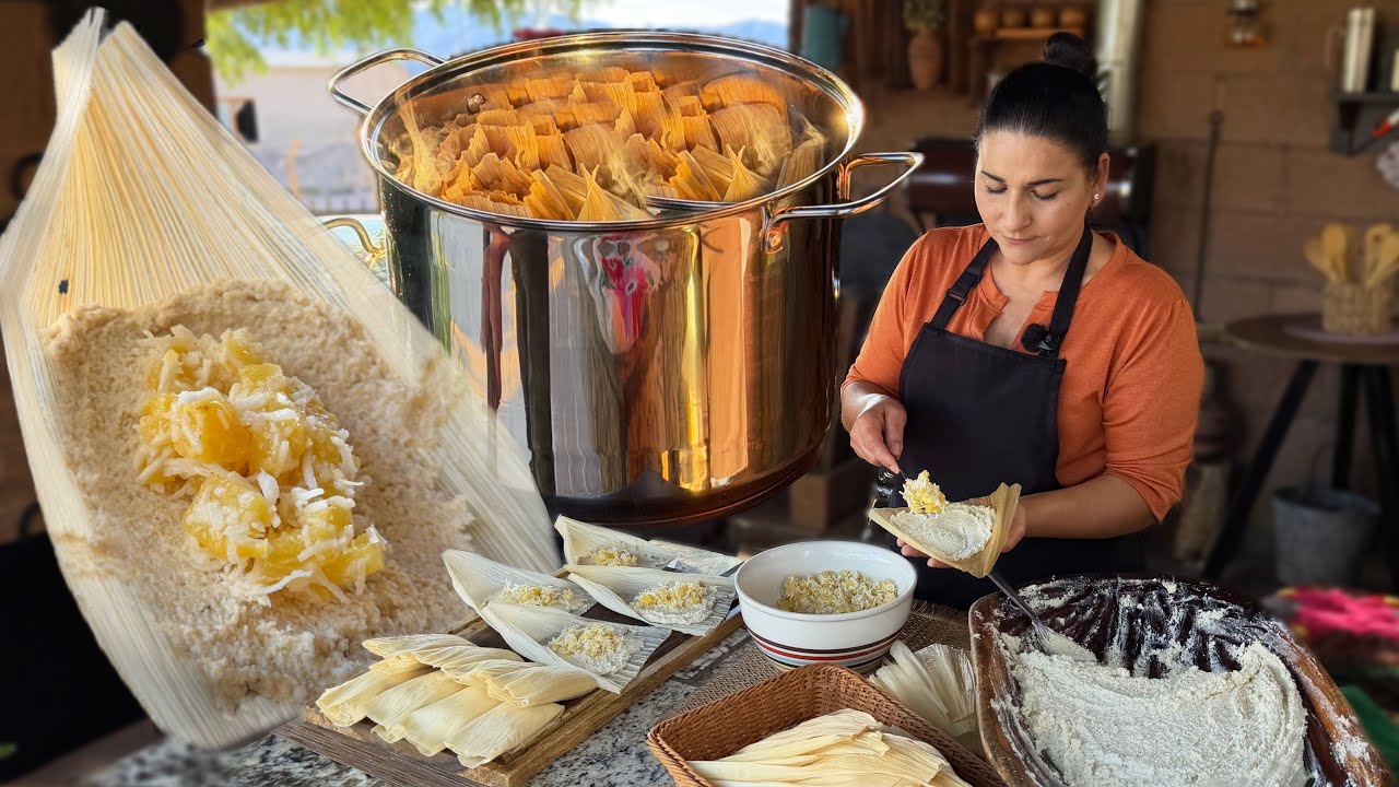 Tamales DULCES de Piña y Coco | Receta Tradicional | La Herencia de las Viudas