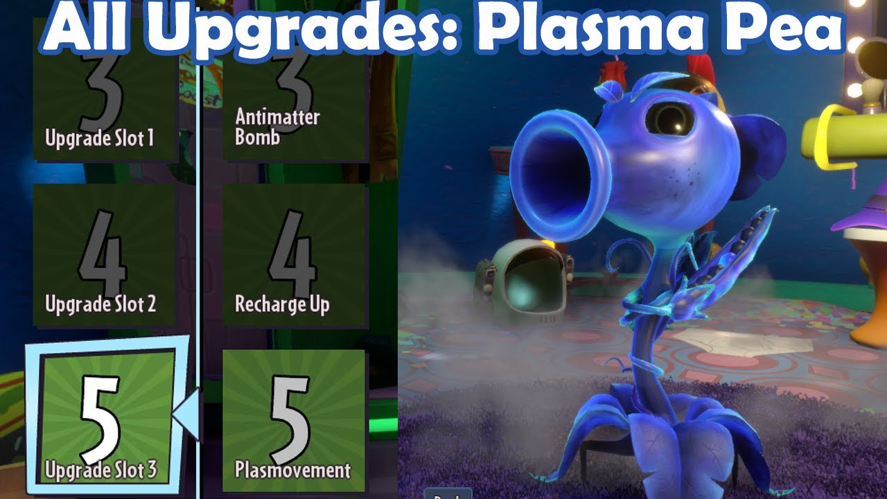 All Upgrades: Plasma Pea - Loads of Variants PvZ Gw2 Mod