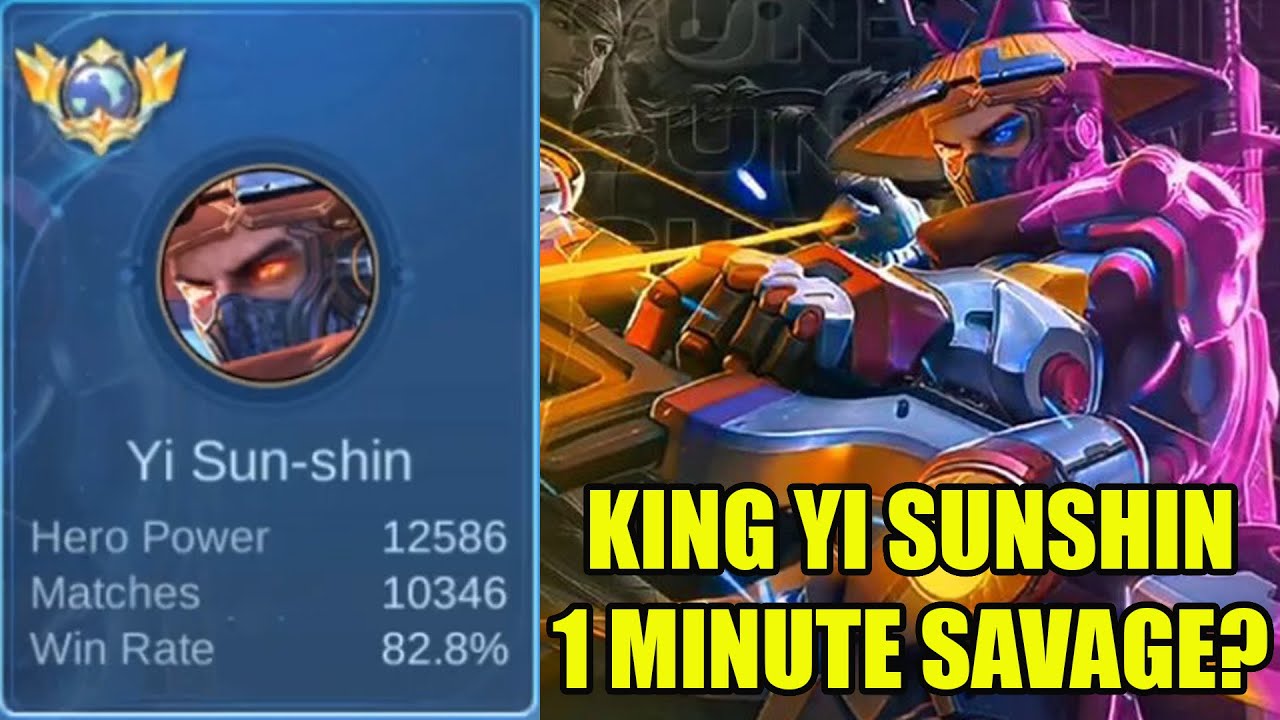BELAJAR DARI raja yi sunshin 10.000 match 82% winrate baru 1 menit hampir savage ga masuk akal