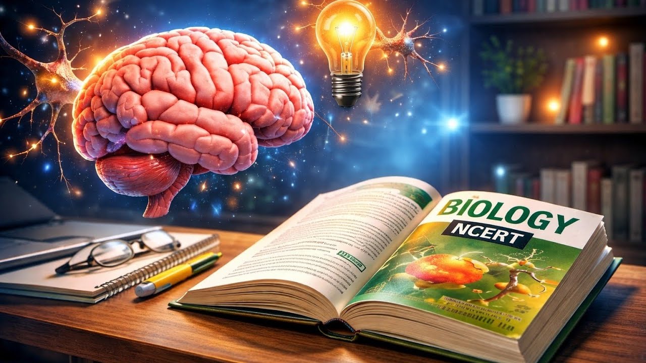 Late Night Study With Me 📚 NCERT Biology – Brain Focus Session | Reading NCERT Brain ..