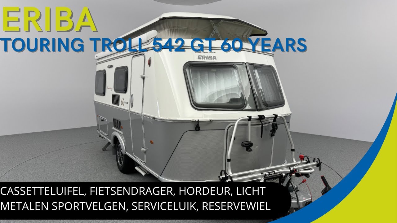 Eriba Touring Troll 542 GT 60 edition 2020 | MOOIE CARAVAN BEVAT HET GT-PAKKET, LUIFEL EN FDRAGER