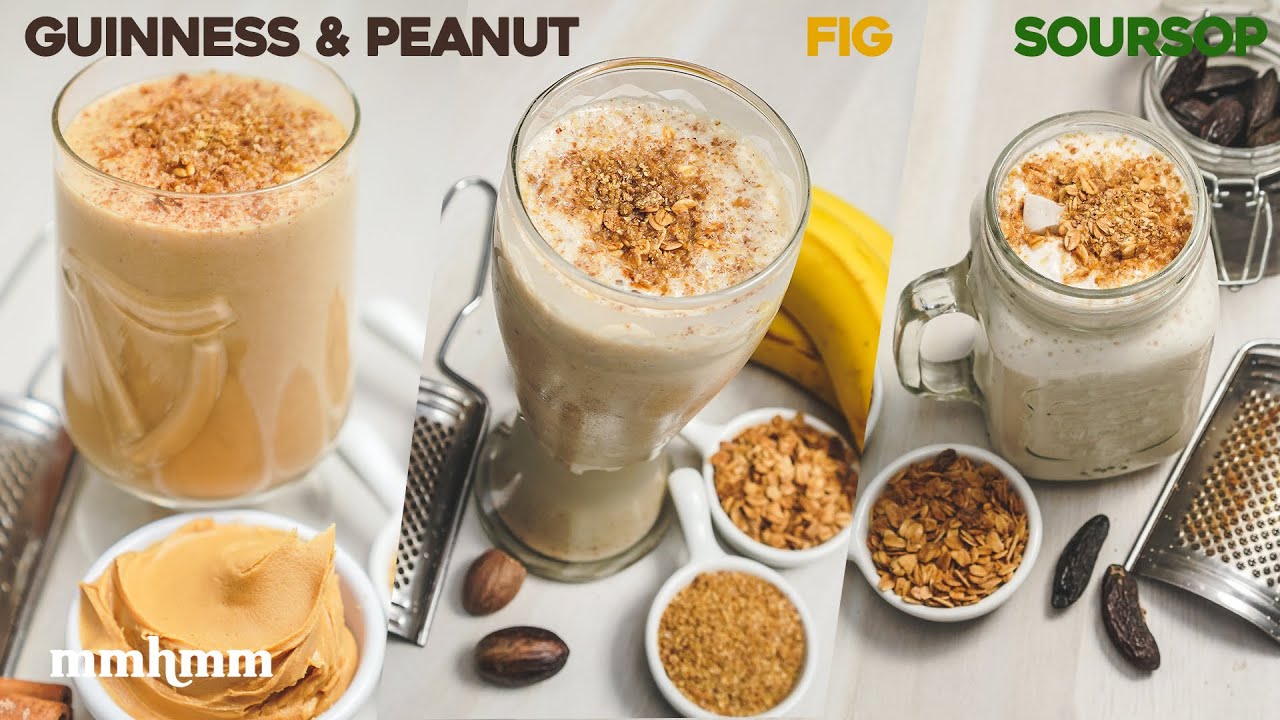 Peanut Punch + Fig Punch + Dairy Free Soursop & Coconut Punch.