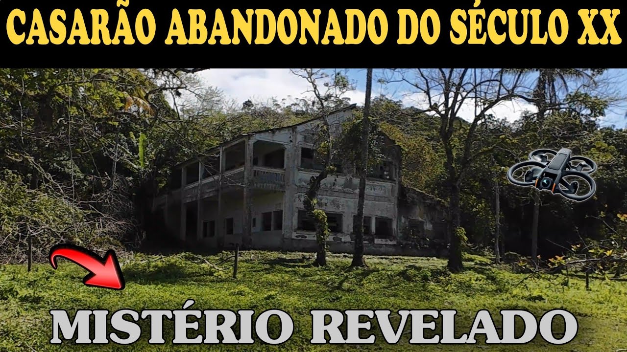 "Misterioso CASARÃO ABANDONADO do século XX" Entramos com Drone!