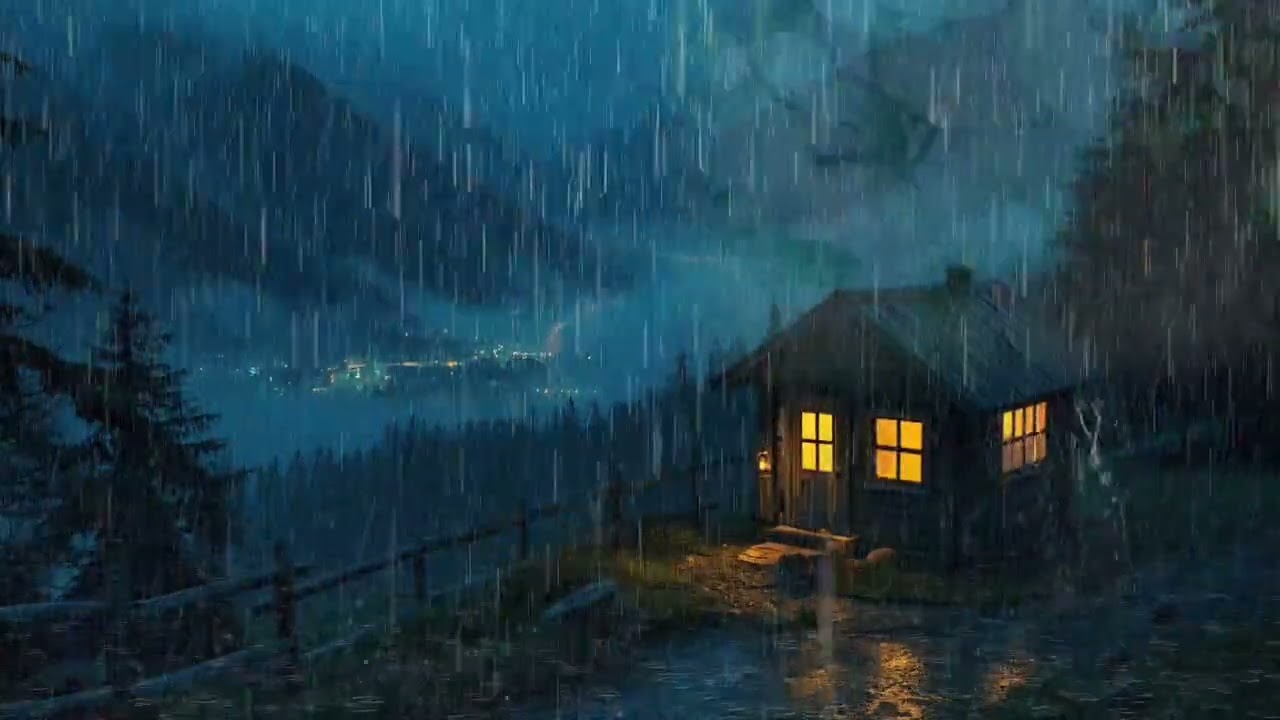 Rain ASMR Sleep Sounds | Heavy Rain for Deep Relaxation, Stress Relief, and Peaceful Night Rest