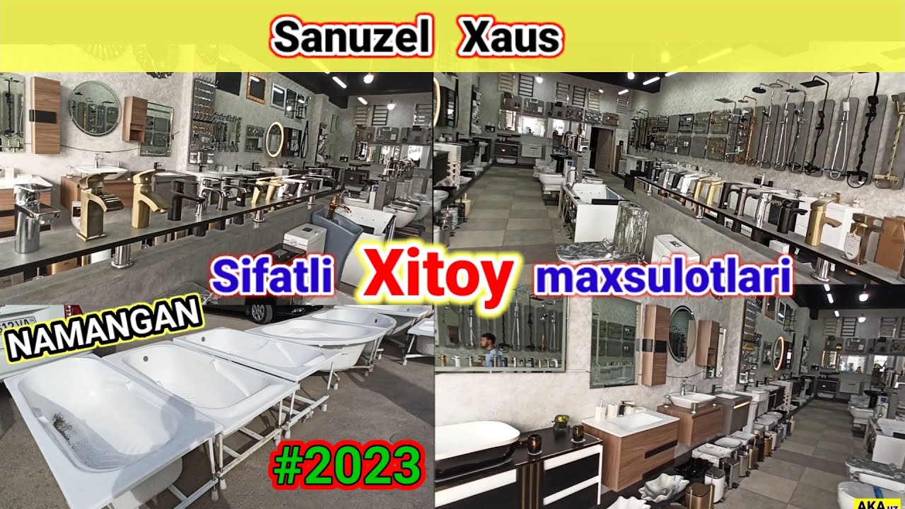 Xitoy Sanuzel Jixoz Narxlari 2023: Hammom va Dushga Rakvina,Vanna,Jakuzi.#namangan #xitoy #Sanuzel