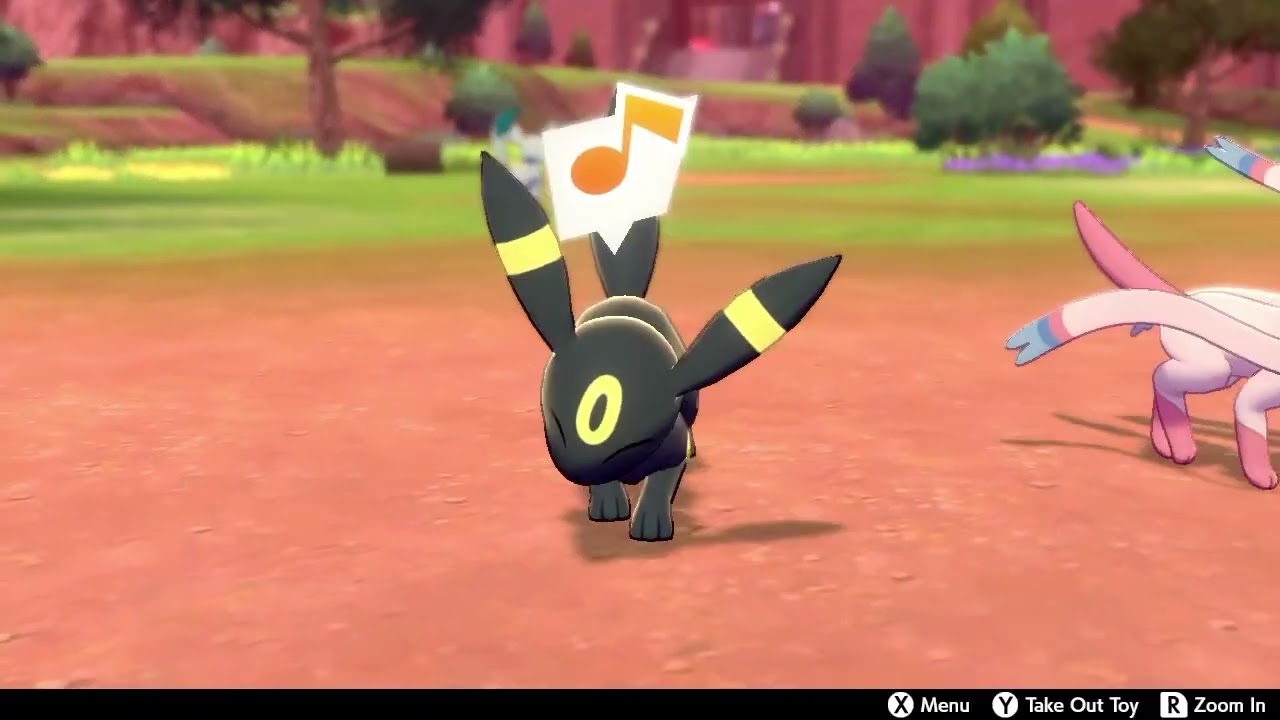 Playing with umbreon 