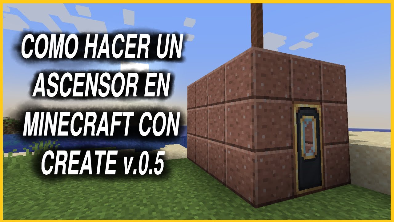 COMO HACER UN ASCENSOR EN MINECRAFT CON CREATE MOD v0.5 1.18.2