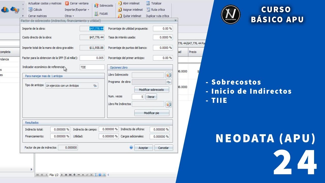 Curso básico de APU con Neodata_Sobrecostos 