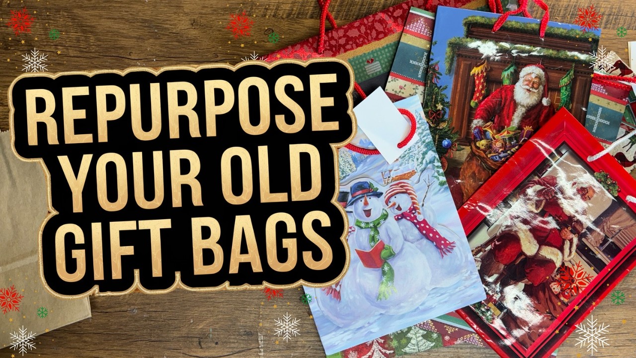 10 Genius Hacks to Transform Your Old Christmas Gift Bags 🎁✨