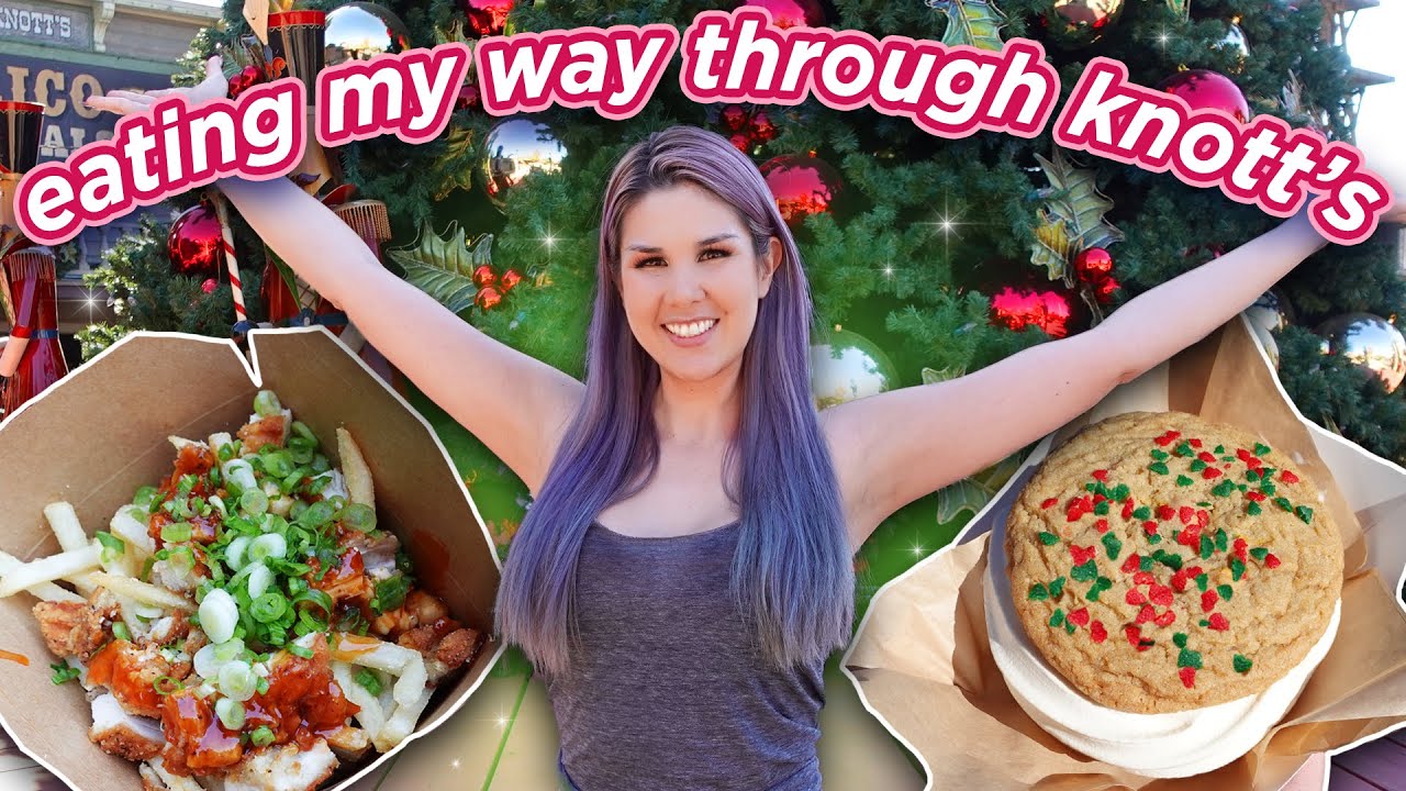MERRY CHRISTMAS from KNOTT'S MERRY FARM! So Much GREAT FOOD! Knott's Berry Farm Vlog 2022