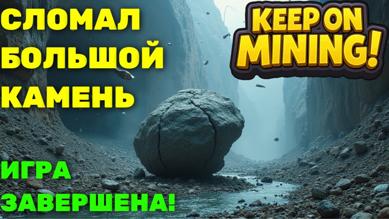 СЛОМАЛ БОЛЬШОЙ КАМЕНЬ — игра ЗАВЕРШЕНА! | Keep On Mining #4