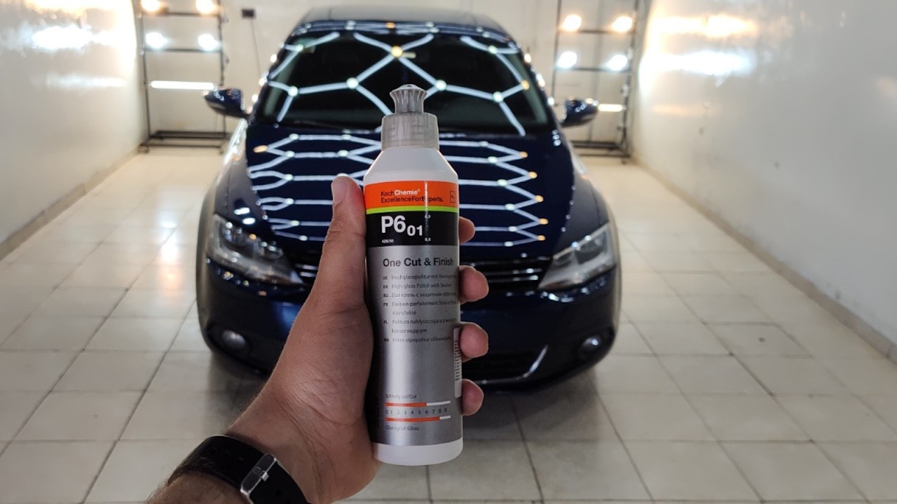 ¿CÓMO se hace UN ABRILLANTADO? Pulir AUTO en 1 PASO | KOCH CHEMIE P601 | Volkswagen VENTO