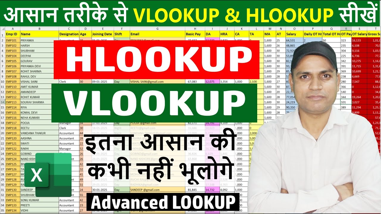 VLOOKUP And HLOOKUP in MS Excel | Advance Vlookup And Hlookup