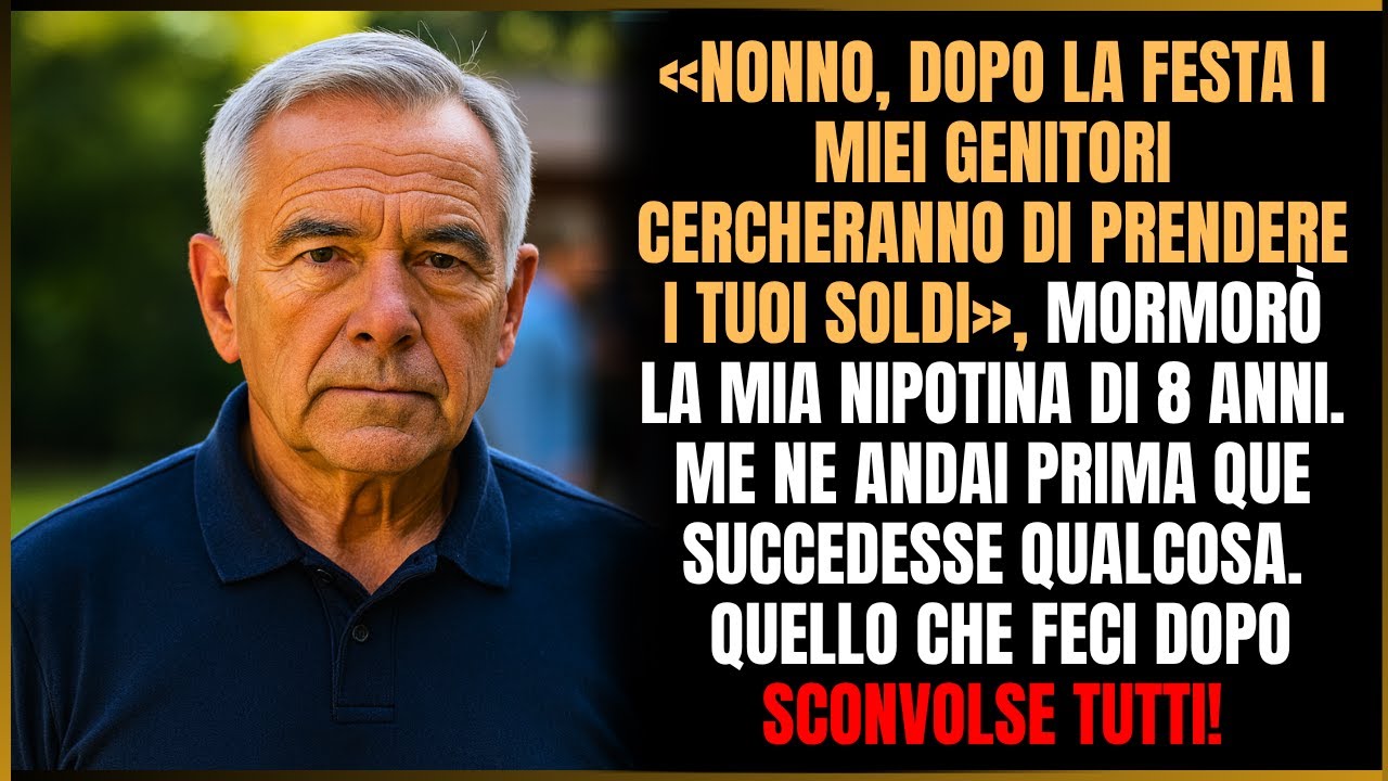 “Nonno, stanotte i miei genitori prenderanno tutto quello che è tuo!” sussurrò la mia nipotina...