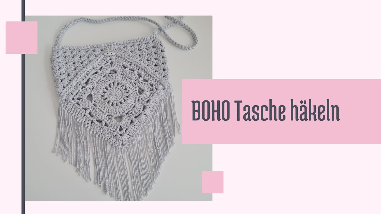 Häkeln - Anleitung • Boho Tasche / zusammen häkeln nach Häkelschrift