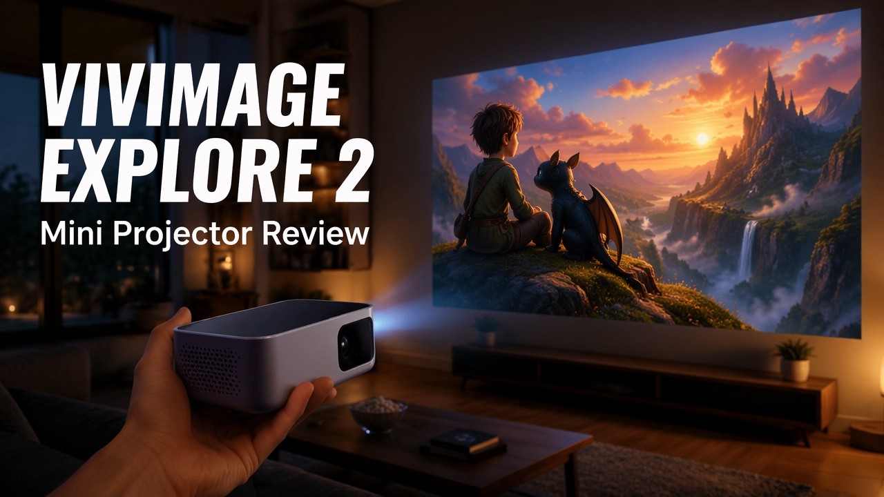VIVIMAGE Explore 2 4000 Lux 720p HD Mini Projector Review