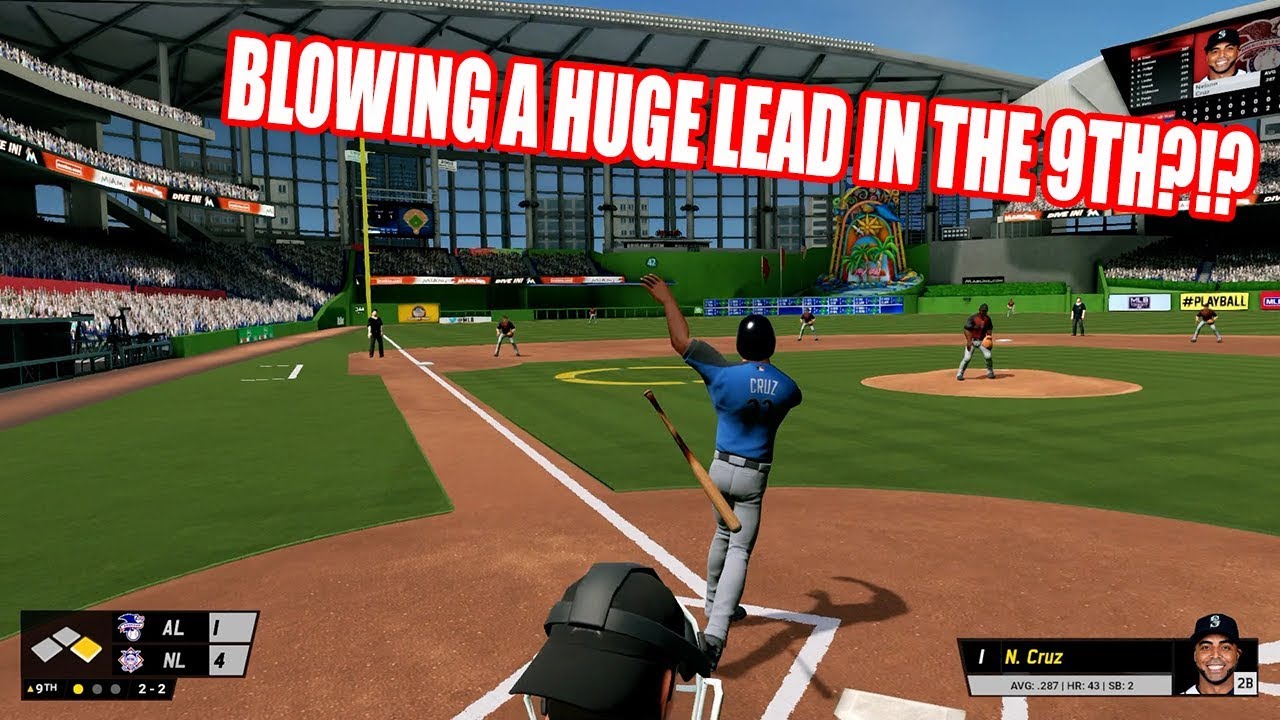 BLOWING A HUGE LEAD IN THE 9TH INNING?!?  - R.B.I. Baseball 17 Gameplay