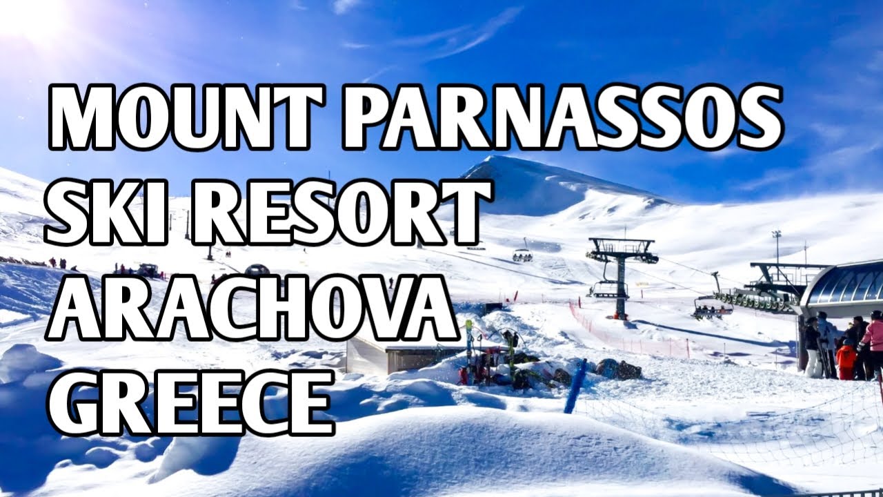 [4K] Mount Parnassos Ski Resort Arachova Greece #travel #lakaybarokvlog #parnassos