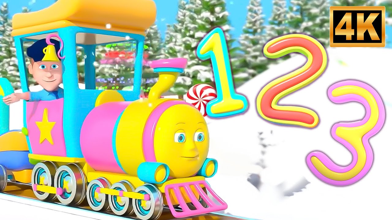 Christmas Number Train | Learn Numbers with Santa’s Train