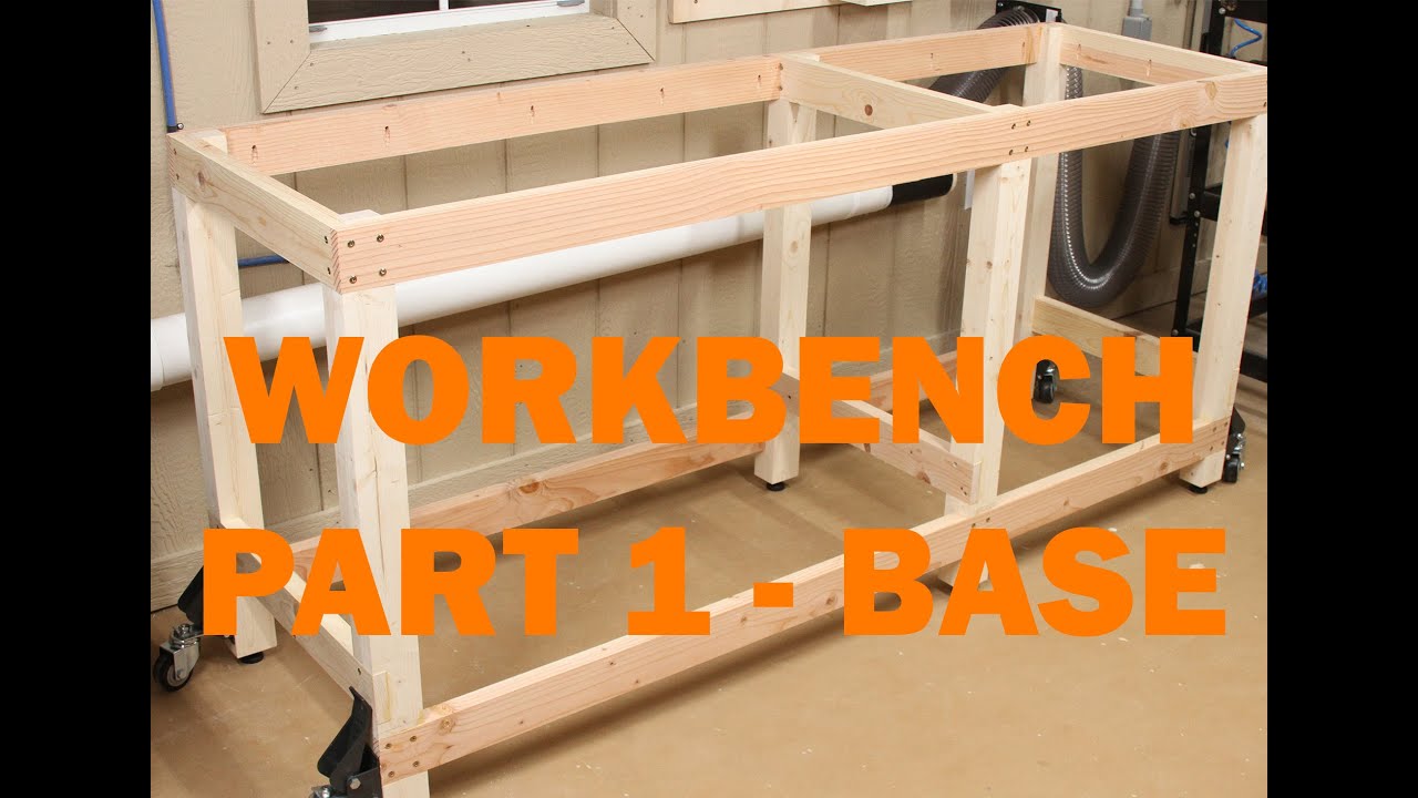 BUILDING A WORKBENCH FOR MY WOODSHOP PART 1 - THE BASE