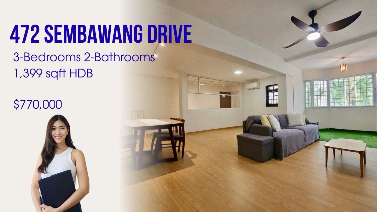 472 Sembawang Drive | 3-Bedrooms 2-Bathrooms 1,399 sqft HDB in District 27 | $770,000