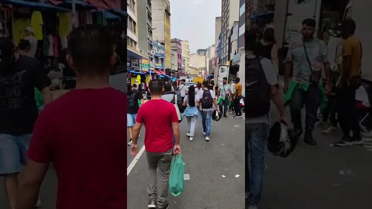 ✅Famosa 25 de mar&ccedil;o em S&atilde;o Paulo como est&aacute;?  🇧🇷🏃😱 #centro #lotado #compras #shorts #humor #travel