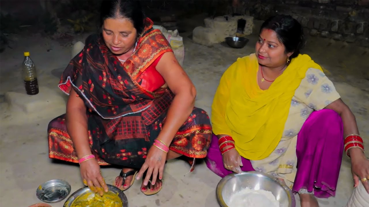 20 साल के बाद दोबारा मेरी ननद ने मेरी ख्वाहिश की पूरी गांव में चूल्हे पर बनाई छोटी मछली 😇😇😇