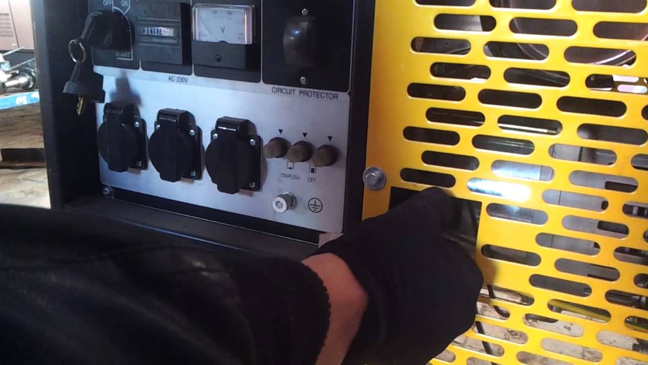 Запуск бензиновой электростанции KIPOR KGE12E