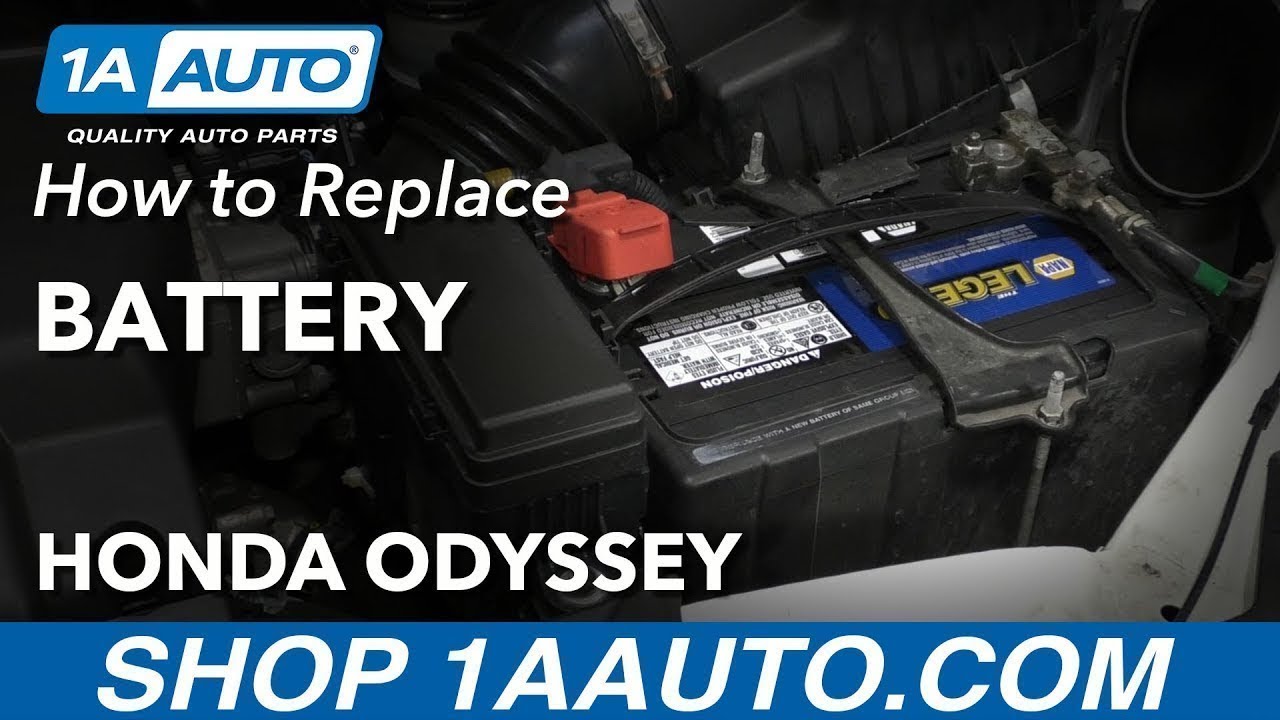 Как установить аккумулятор Honda Odyssey 11-17