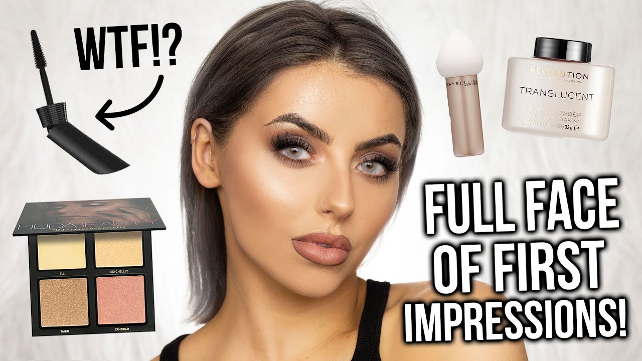 FULL FACE OF FIRST IMPRESSIONS + GLOSSYBOX UNBOXING! GRWM - AD