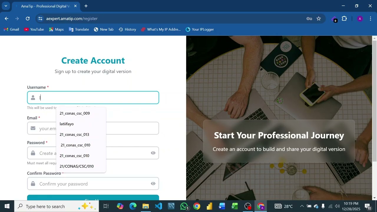 2. Intro cont'd, registration & login