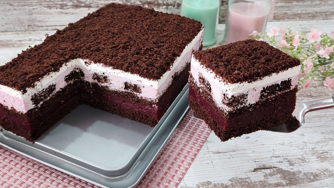 Один из самых вкусных Шоколадно-ягодных тортов! Без желатина! Тает во рту!