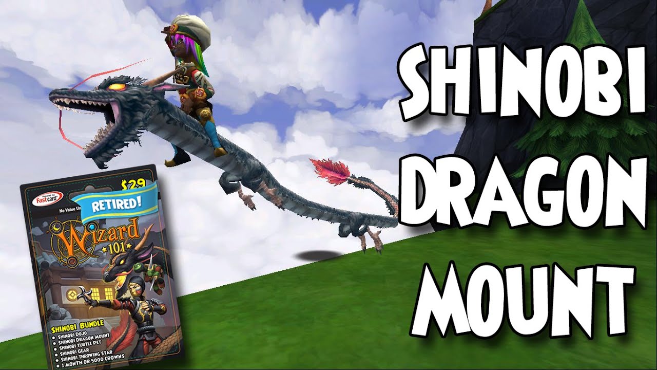 Wizard101: 🐲SHINOBI DRAGON🐲 Mount Review (re-upload)