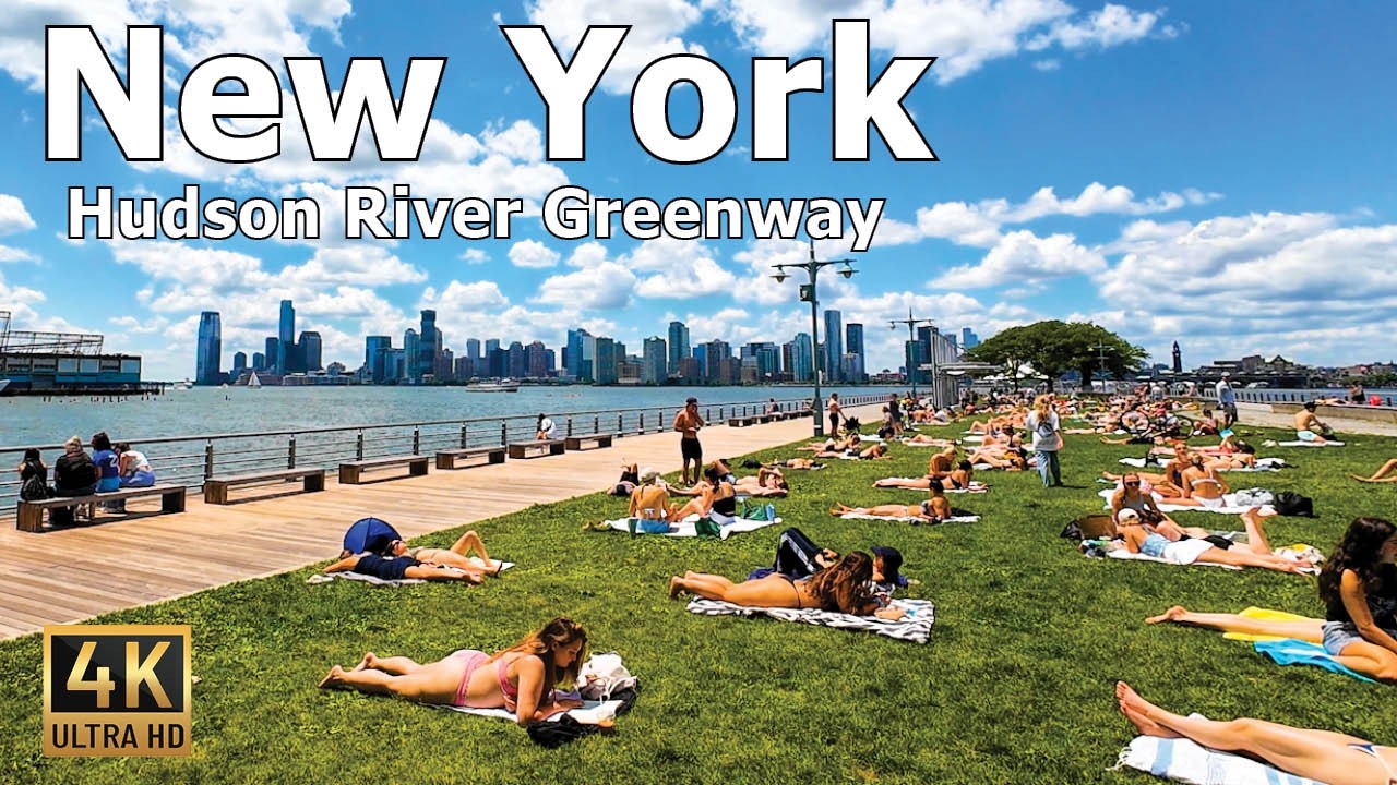 New York City 4K - Hudson River Greenway - 2024 Walking Tour