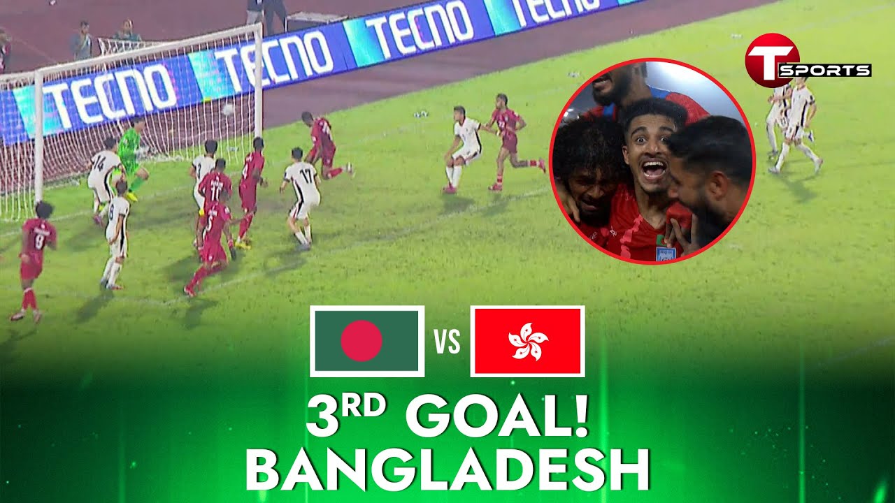 Clean Header By Shamit Shome! Bangladesh 3 - 3 Hongkong 3 | Ban vs Hongkong | T Sports