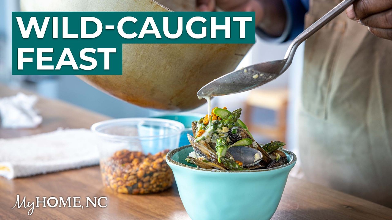 Cooking Caribbean-Inspired NC Shellfish with Chef Ricky Moore & Ana Shellem