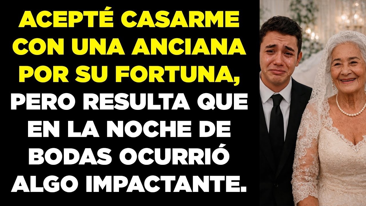 Por mi familia, acepté casarme con una anciana… pero en la noche de bodas se reveló algo impactante